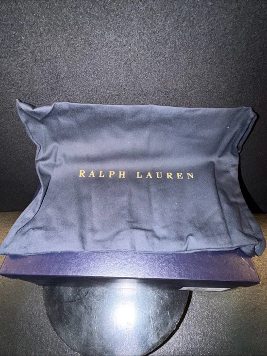 Ralph Lauren Purple Label Harold Tassel Shearling Eng Brown Mens Size 8D - Picture 10 of 10